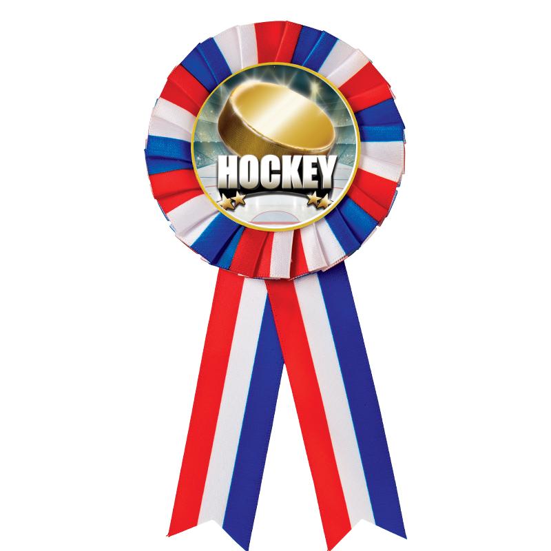 RED/WHITE/BLUE MYLAR ROSETTES