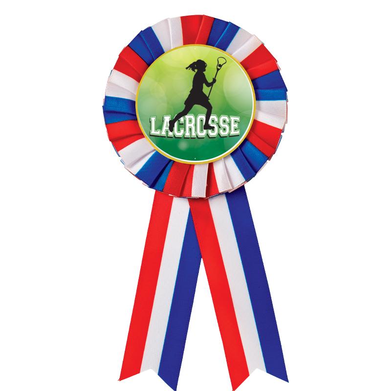 RED/WHITE/BLUE MYLAR ROSETTES