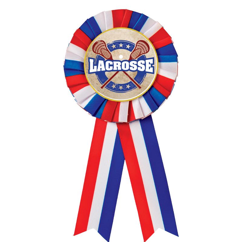 RED/WHITE/BLUE MYLAR ROSETTES