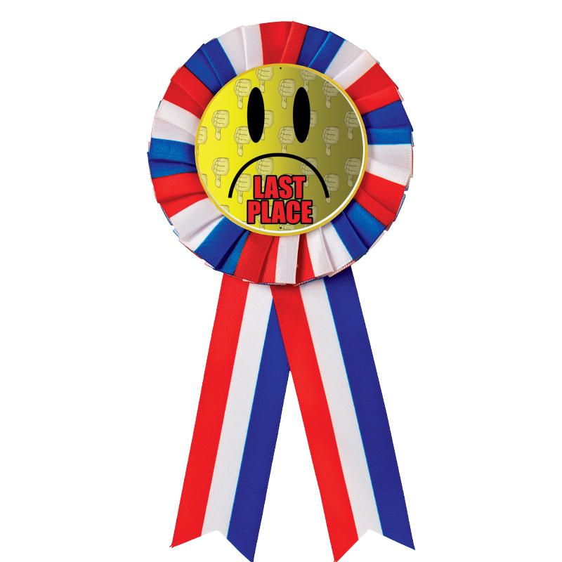RED/WHITE/BLUE MYLAR ROSETTES