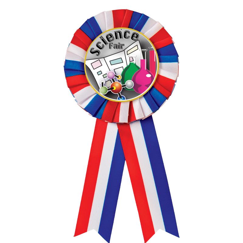 RED/WHITE/BLUE MYLAR ROSETTES
