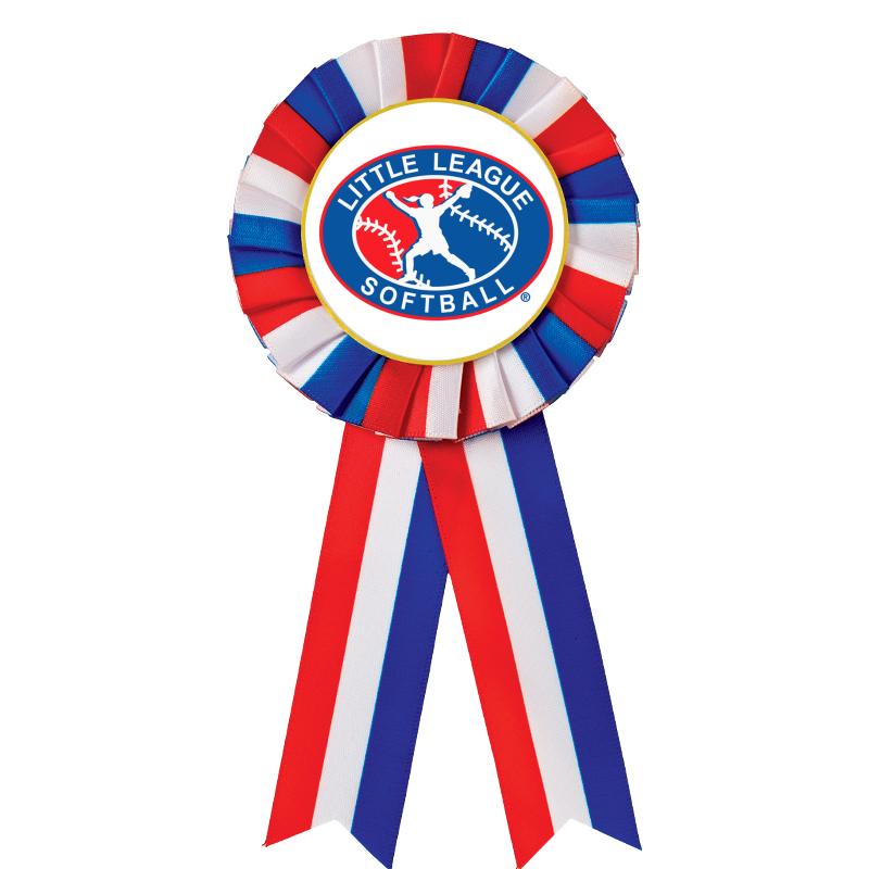 RED/WHITE/BLUE MYLAR ROSETTES