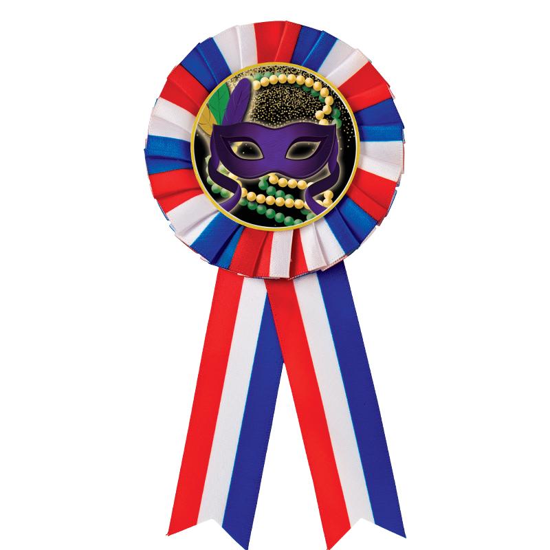 RED/WHITE/BLUE MYLAR ROSETTES