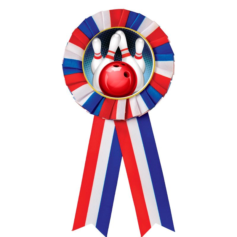 RED/WHITE/BLUE MYLAR ROSETTES