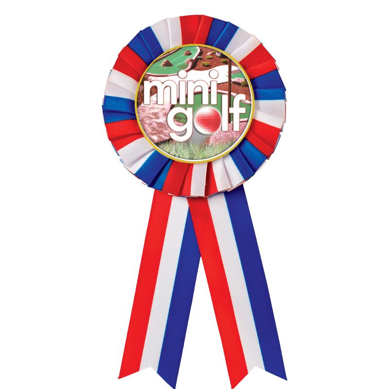 RED/WHITE/BLUE MYLAR ROSETTES
