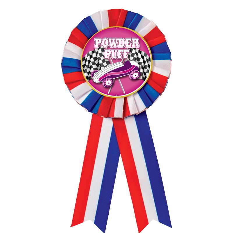 RED/WHITE/BLUE MYLAR ROSETTES