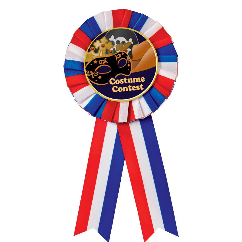 RED/WHITE/BLUE MYLAR ROSETTES