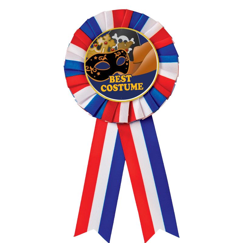 RED/WHITE/BLUE MYLAR ROSETTES