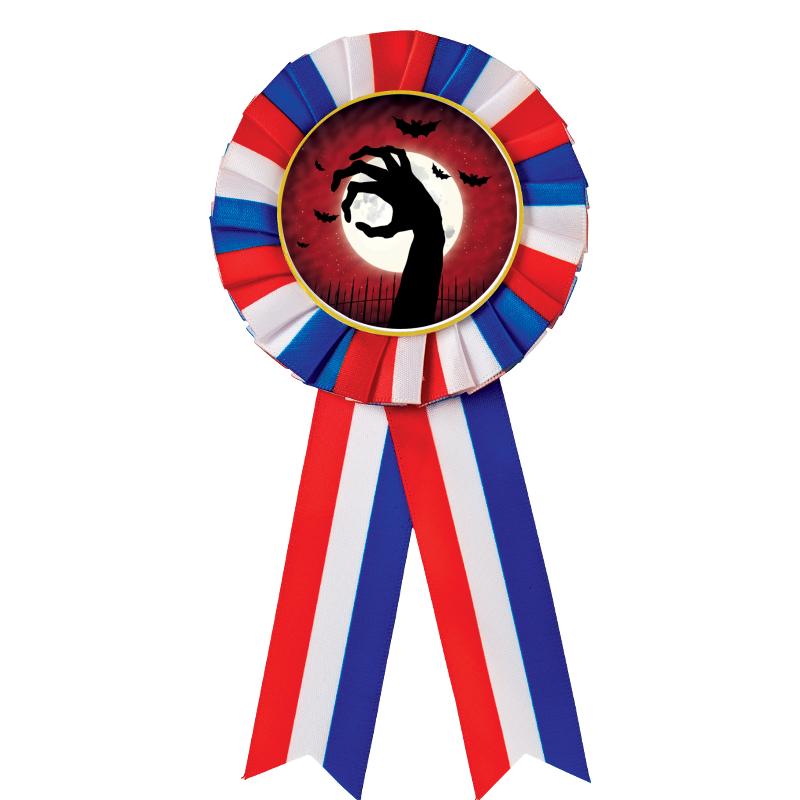 RED/WHITE/BLUE MYLAR ROSETTES