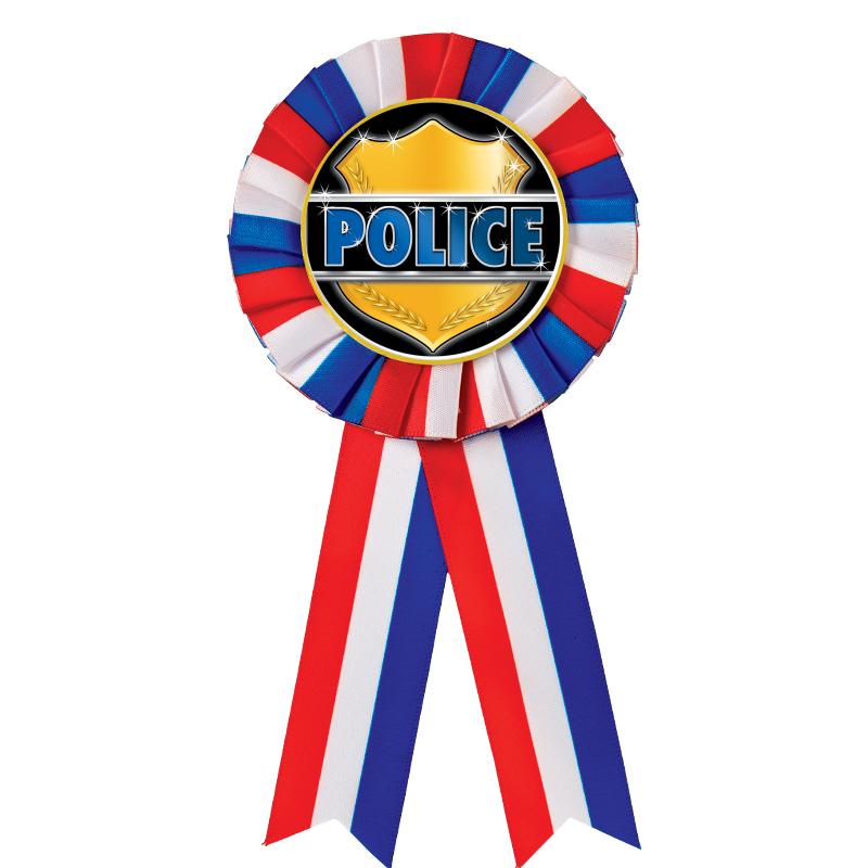 RED/WHITE/BLUE MYLAR ROSETTES