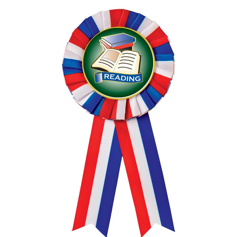 RED/WHITE/BLUE MYLAR ROSETTES
