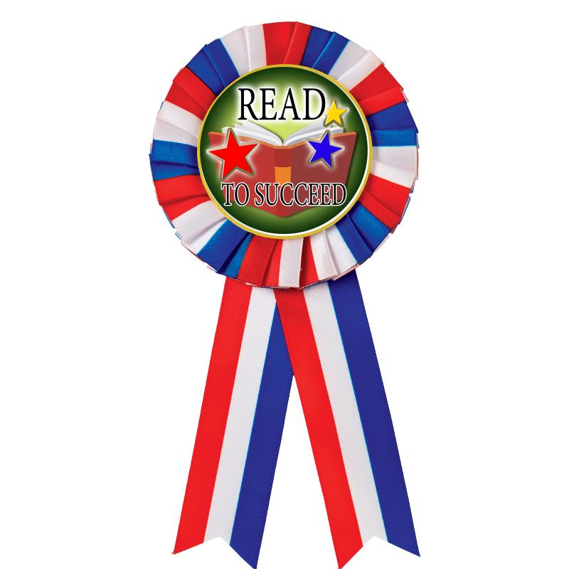 RED/WHITE/BLUE MYLAR ROSETTES