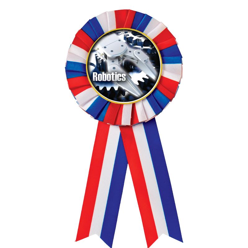 RED/WHITE/BLUE MYLAR ROSETTES