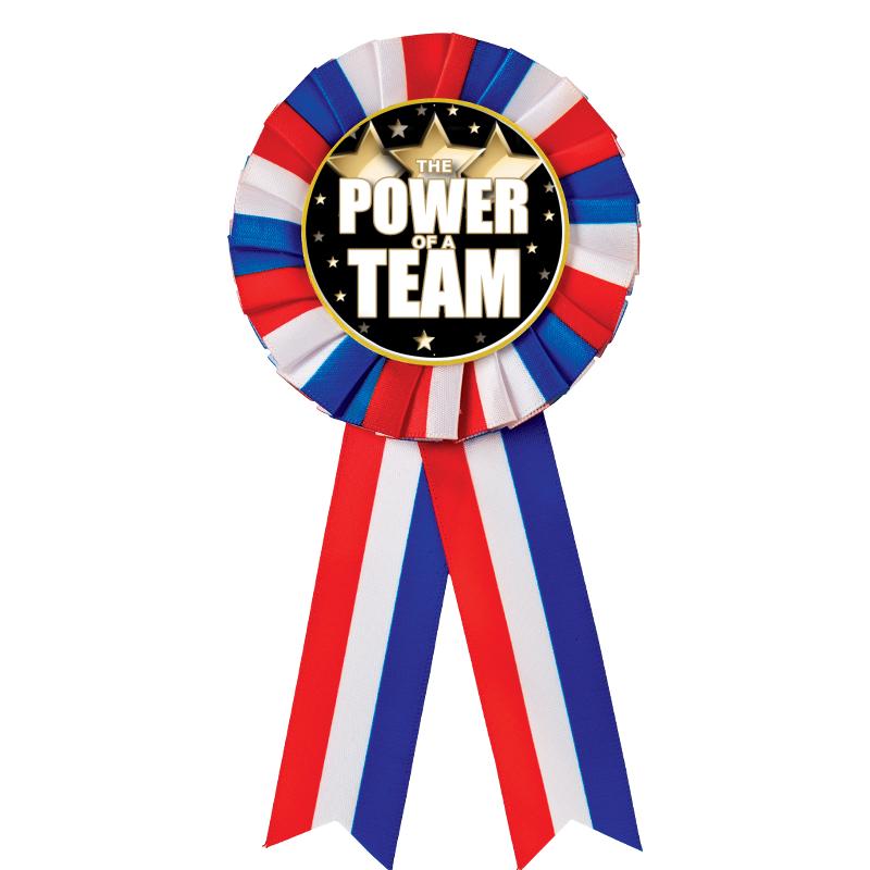 RED/WHITE/BLUE MYLAR ROSETTES