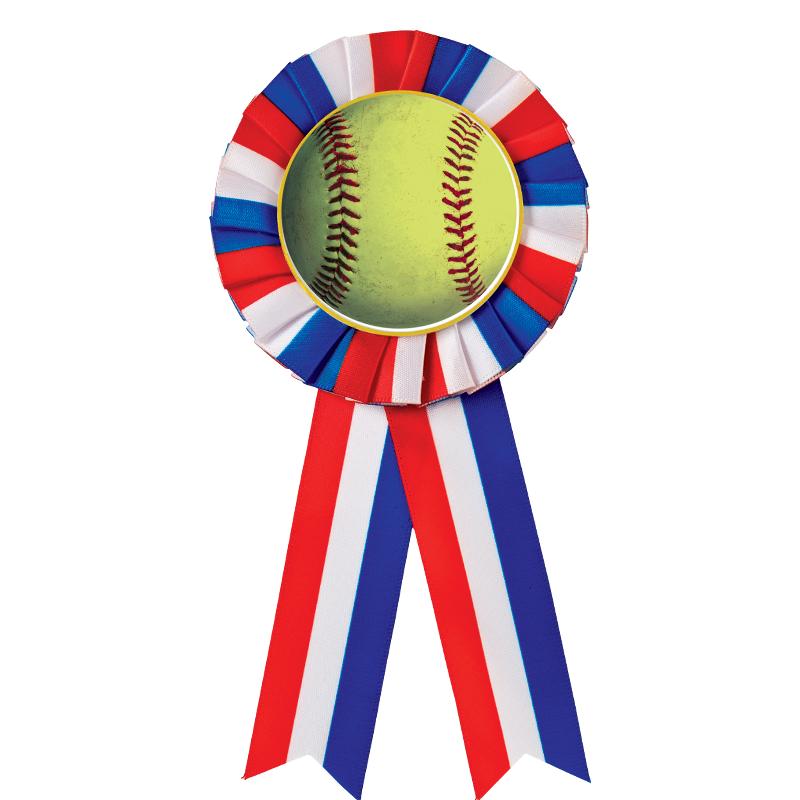 RED/WHITE/BLUE MYLAR ROSETTES