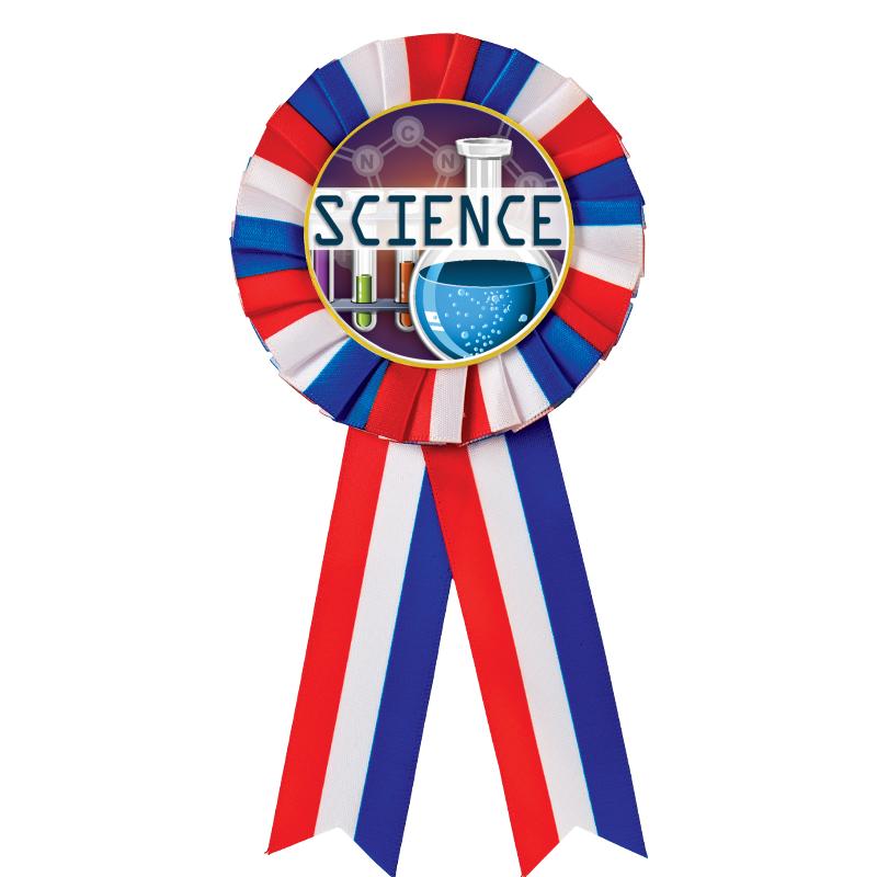 RED/WHITE/BLUE MYLAR ROSETTES