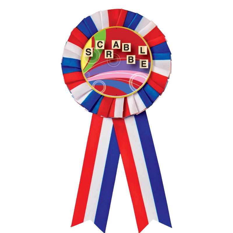 RED/WHITE/BLUE MYLAR ROSETTES