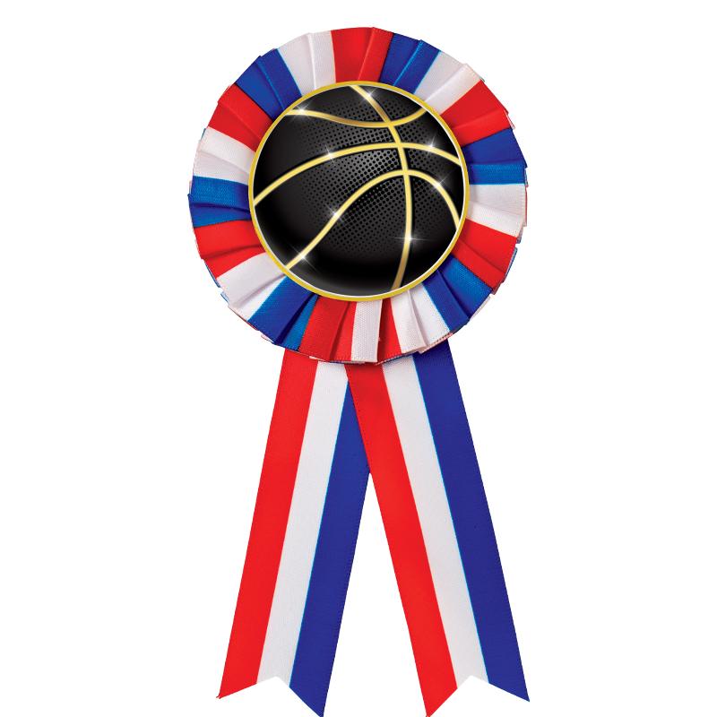 RED/WHITE/BLUE MYLAR ROSETTES