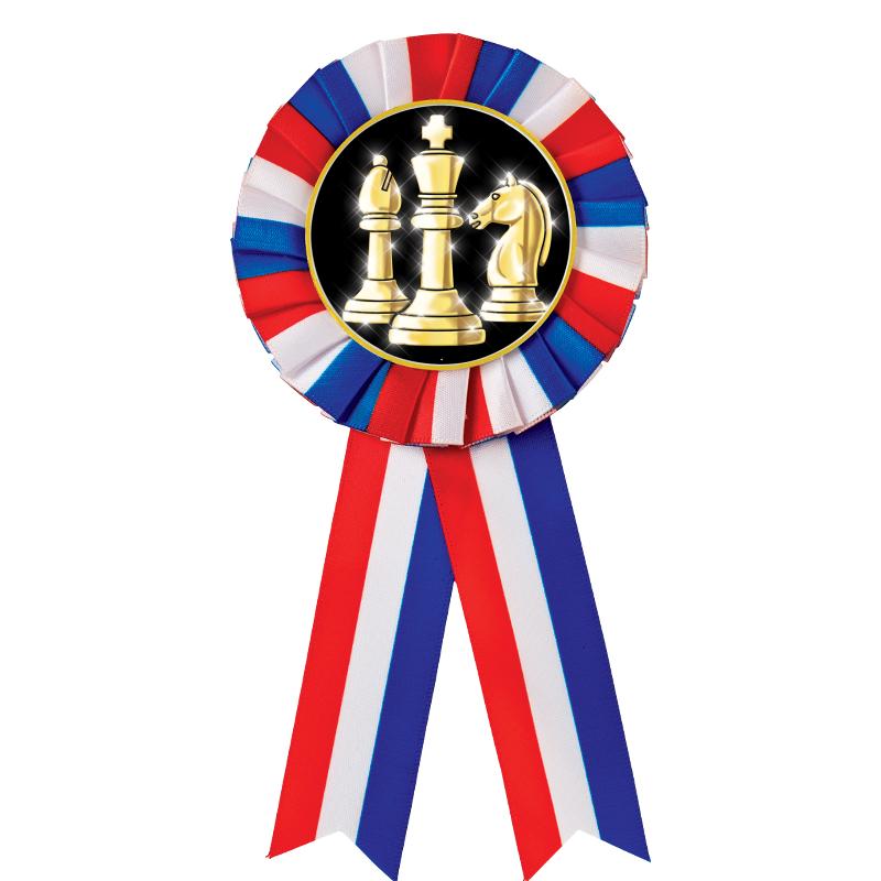 RED/WHITE/BLUE MYLAR ROSETTES