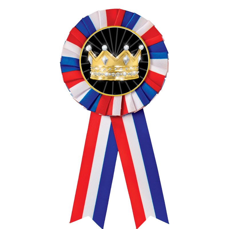 RED/WHITE/BLUE MYLAR ROSETTES