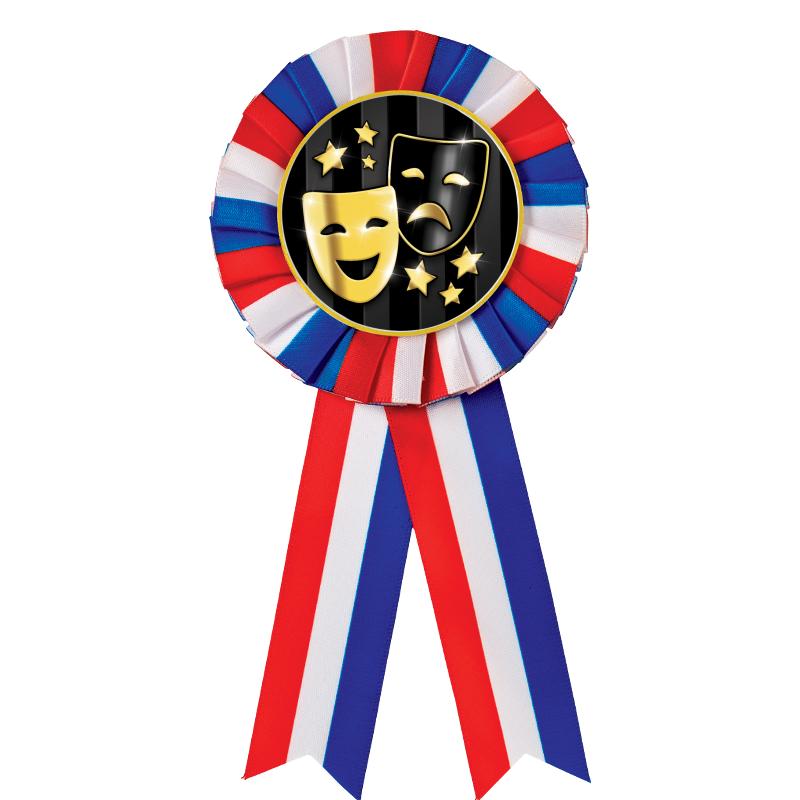 RED/WHITE/BLUE MYLAR ROSETTES