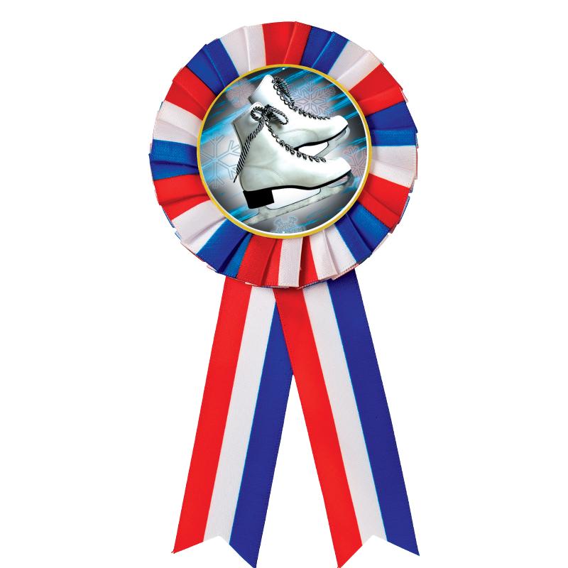 RED/WHITE/BLUE MYLAR ROSETTES