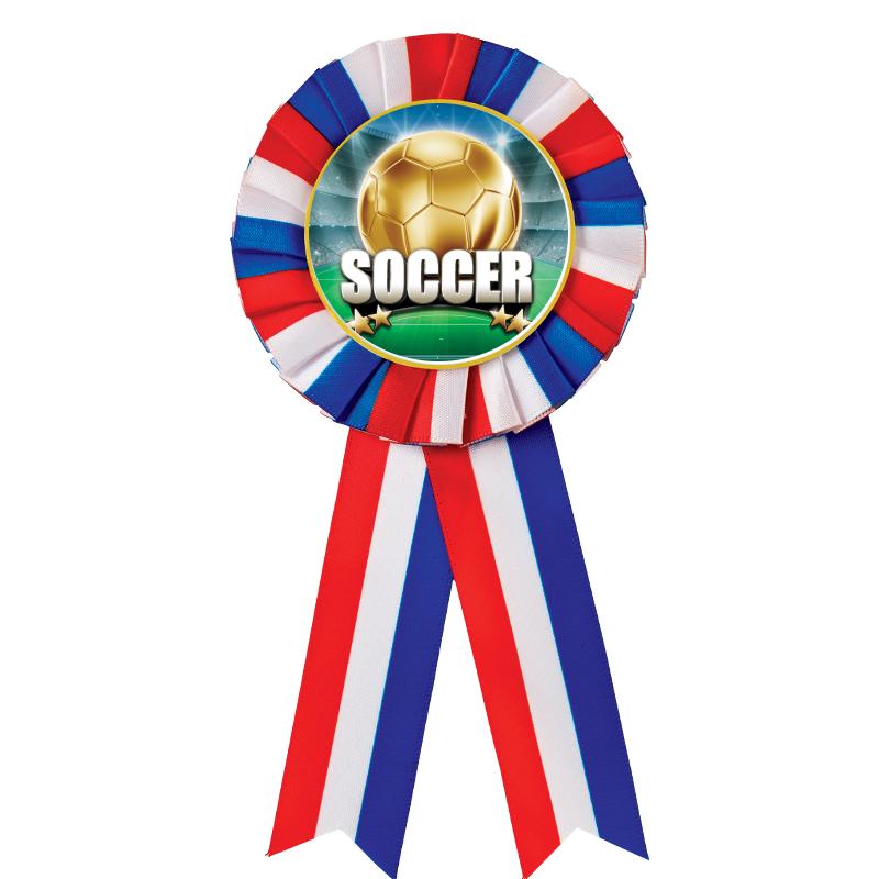 RED/WHITE/BLUE MYLAR ROSETTES