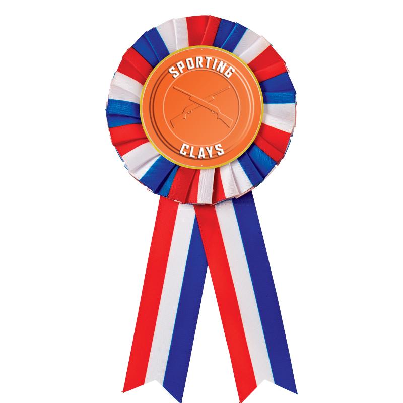 RED/WHITE/BLUE MYLAR ROSETTES