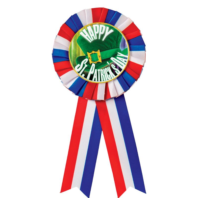 RED/WHITE/BLUE MYLAR ROSETTES