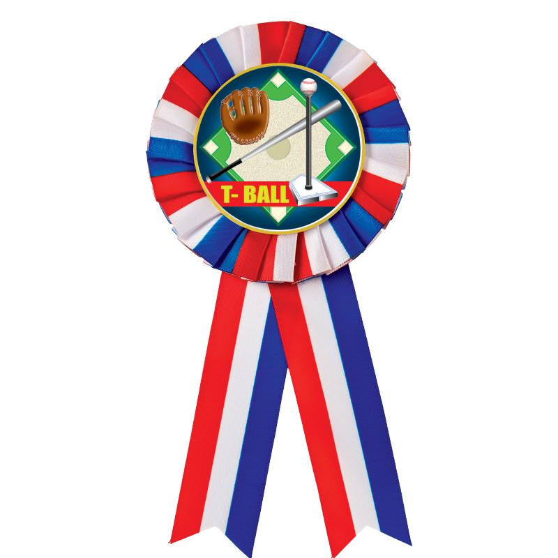 RED/WHITE/BLUE MYLAR ROSETTES