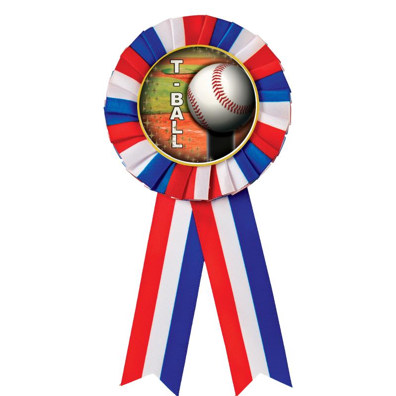 RED/WHITE/BLUE MYLAR ROSETTES