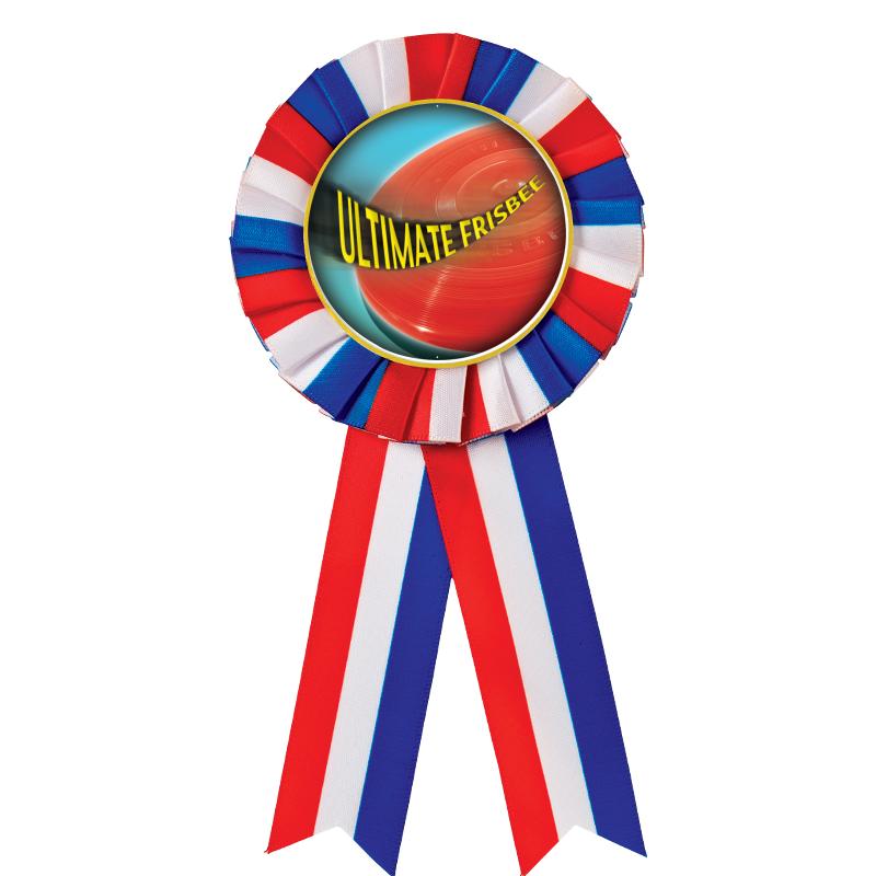 RED/WHITE/BLUE MYLAR ROSETTES