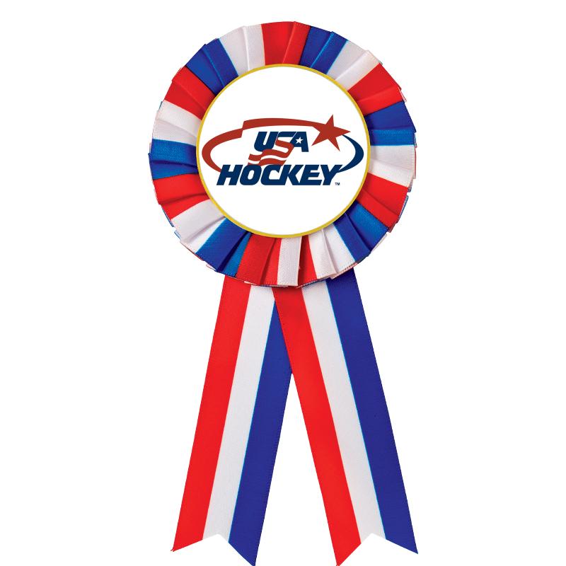 RED/WHITE/BLUE MYLAR ROSETTES