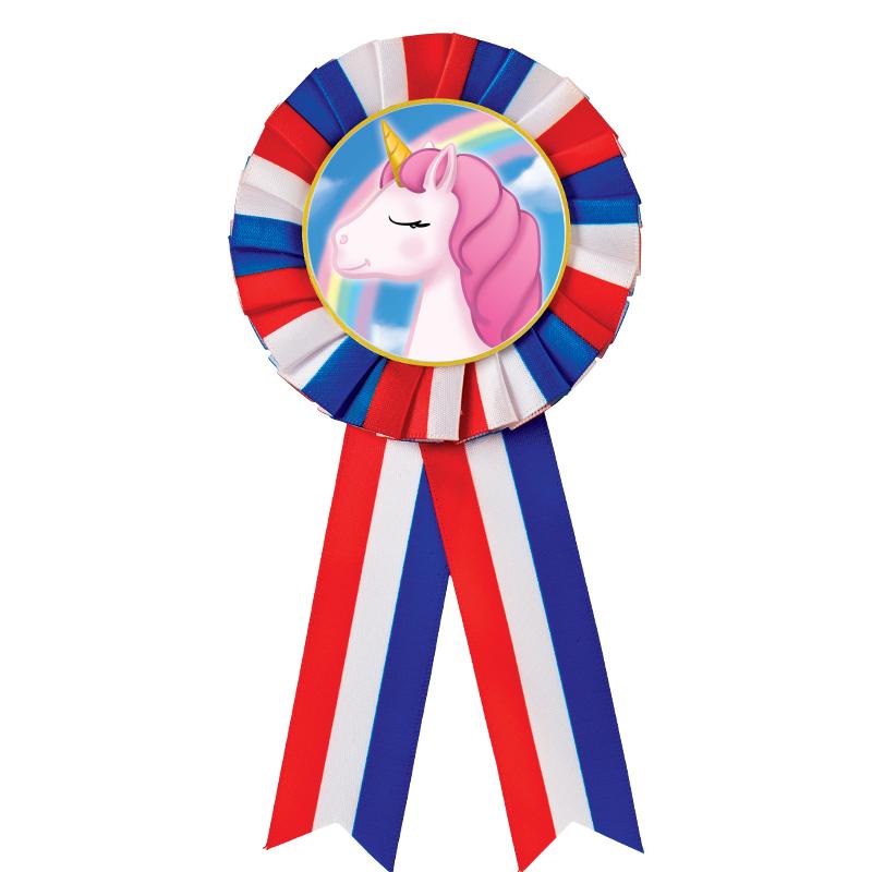 RED/WHITE/BLUE MYLAR ROSETTES