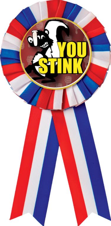 Red/White/Blue Rosette Fantasy Baseball Ribbon