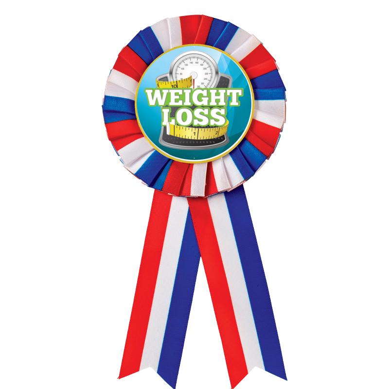 RED/WHITE/BLUE MYLAR ROSETTES