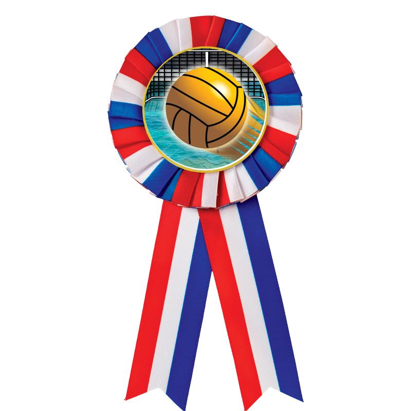 RED/WHITE/BLUE MYLAR ROSETTES