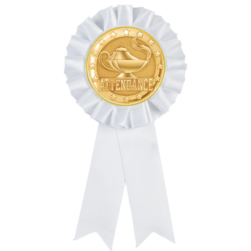 WHITE MYLAR ROSETTES