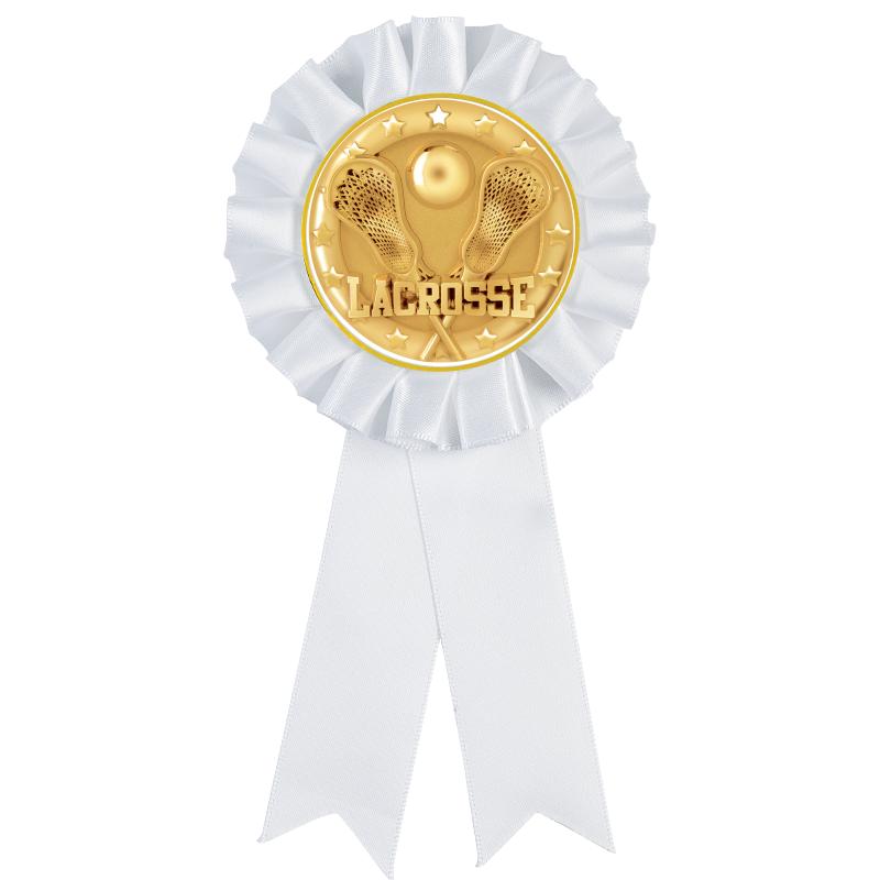 WHITE MYLAR ROSETTES