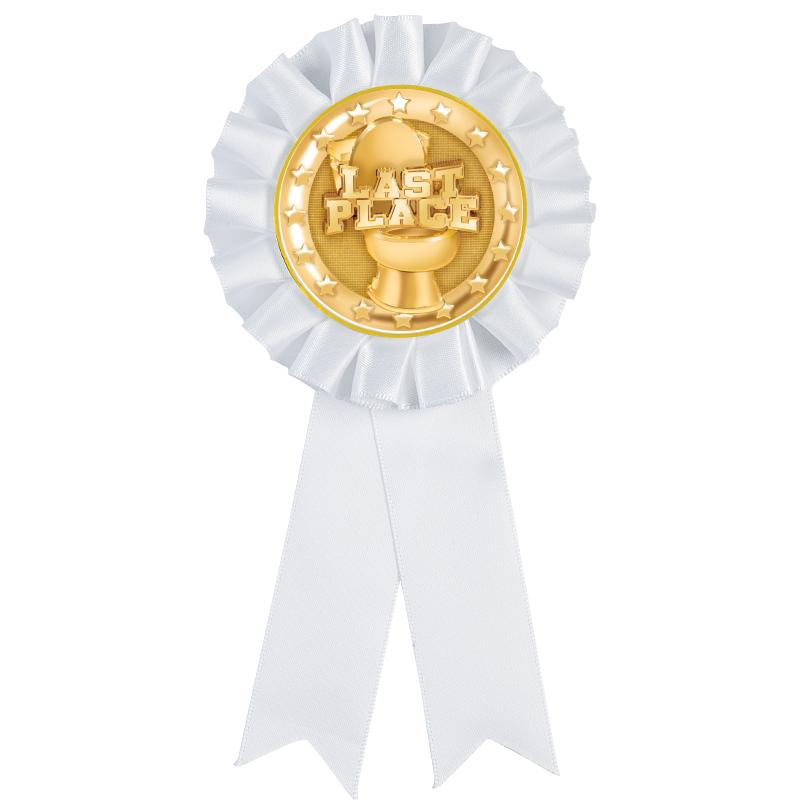 WHITE MYLAR ROSETTES