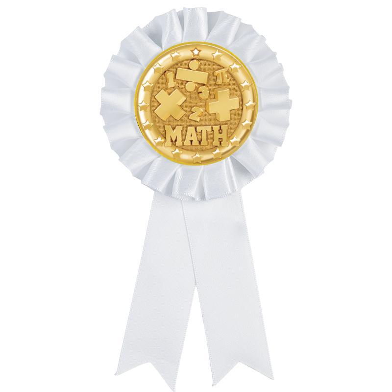 WHITE MYLAR ROSETTES