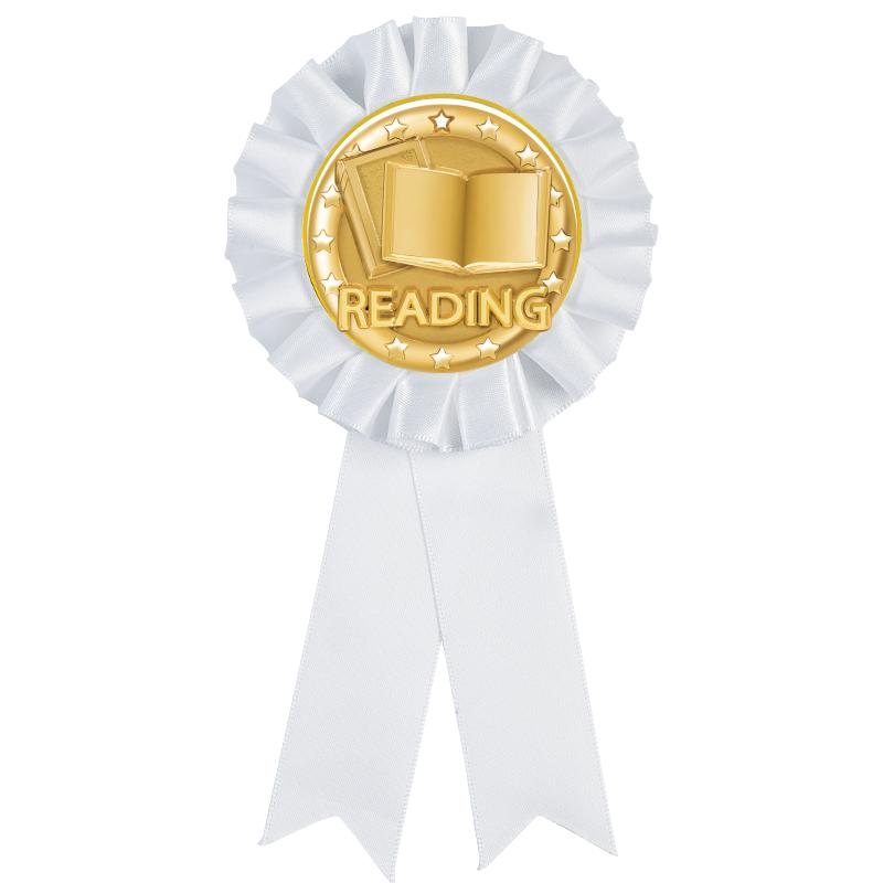 WHITE MYLAR ROSETTES