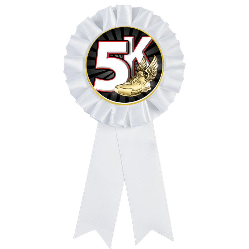 WHITE MYLAR ROSETTES