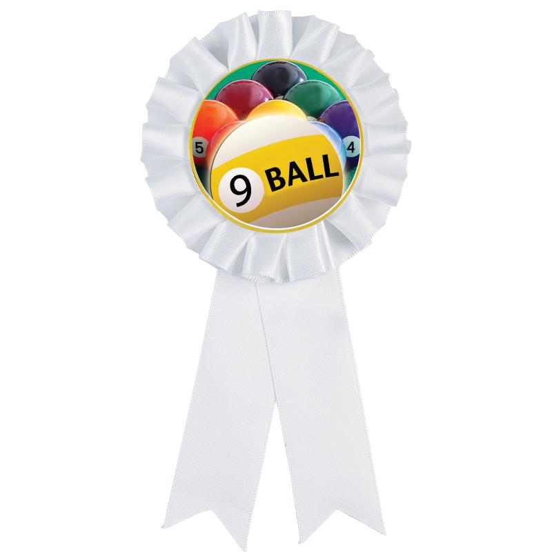 WHITE MYLAR ROSETTES