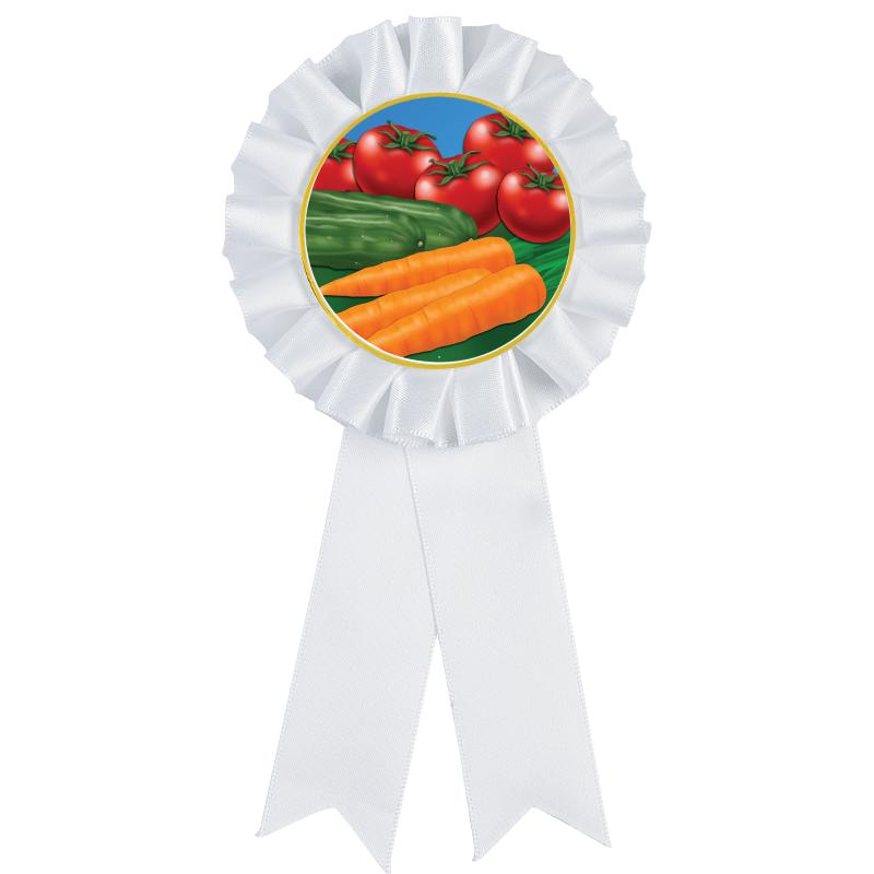 WHITE MYLAR ROSETTES