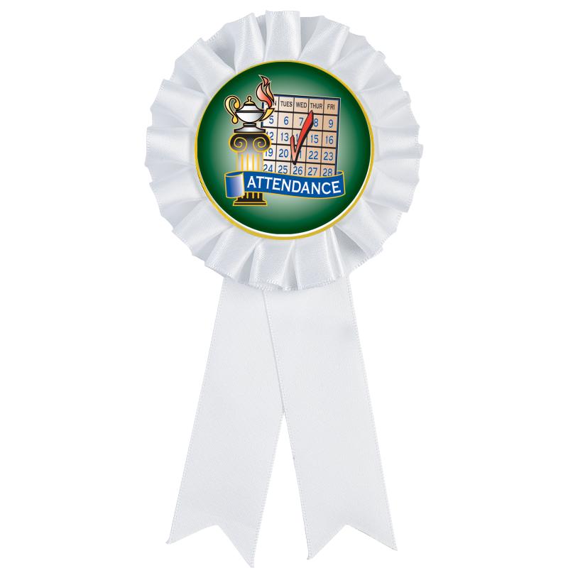 WHITE MYLAR ROSETTES