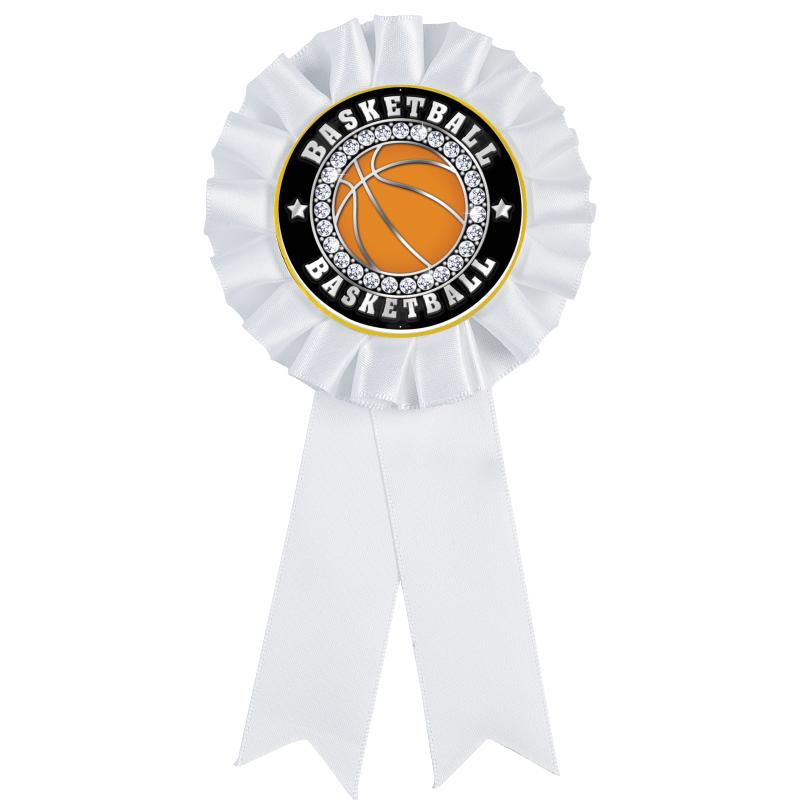 WHITE MYLAR ROSETTES