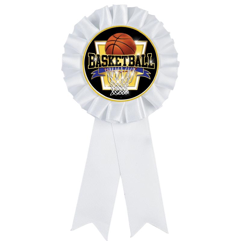 WHITE MYLAR ROSETTES