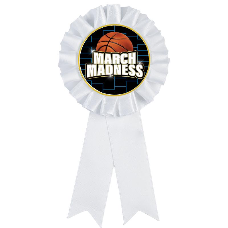 WHITE MYLAR ROSETTES