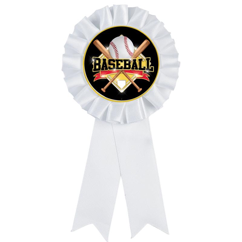 WHITE MYLAR ROSETTES